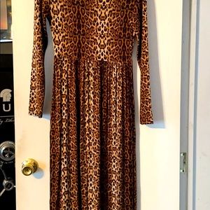 Leopard print Maxi dress